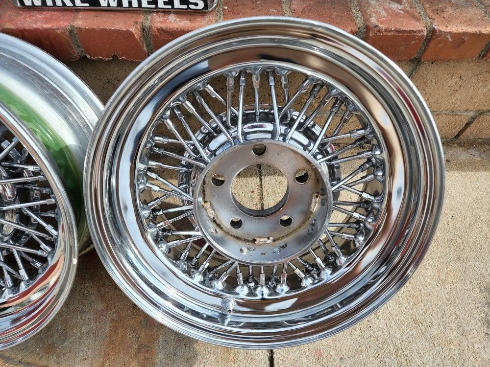 Tru Spoke Tru Classics Wire Wheels 15 Inch for Sale in Garden Grove, CA
