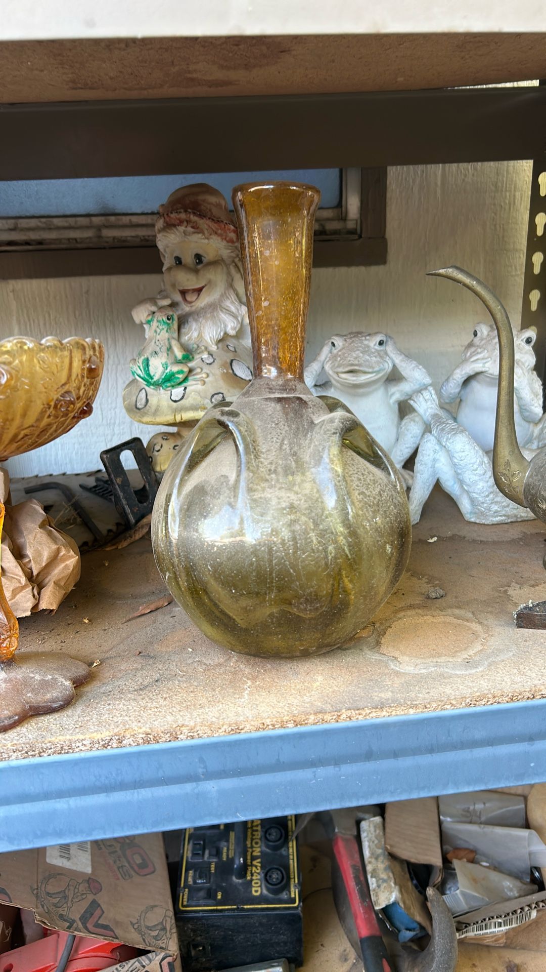 Vintage glass vase