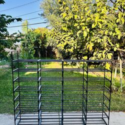 LARGE Shoes Clothing Rack Shelves Organizer Size Length 66", Width 12", Height 55" NEW CONDITION