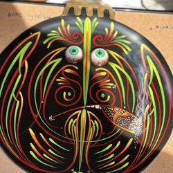 Doug dorr Pinstriped Wood  Painting