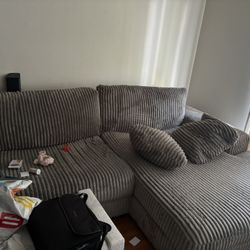 SECTIONAL GRAY SOFA - CORNER CHAISE