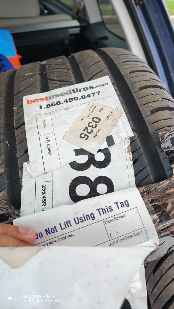18 inch tire, never used, still has seals