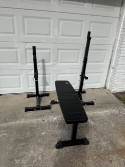 Rack Adjustable and Flat bench combo 