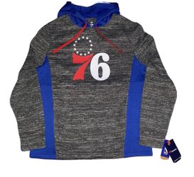 Fanatics Philadelphia 76ers Hoodie Sweatshirt Mens Small & Medium Gray NWT