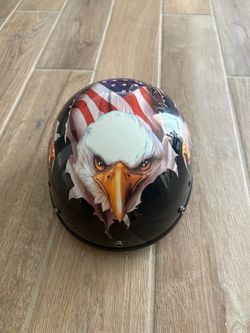 BRAND NEW Cartman HY - 808 - 2 Eagle American Flag Motorcycle Helmet