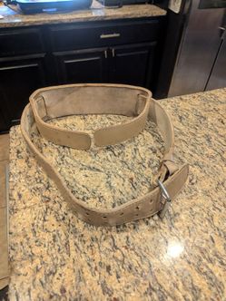 Leather Weight Lifting Belt