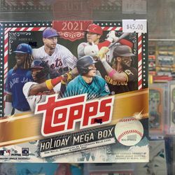 Topps Holiday Mega Box Mlb 2021  Baseball Trading Cards Factory Sealed