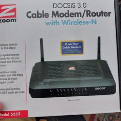 Zoom CABLE modem And WIFI Router