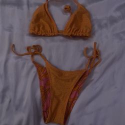Double Sided Pattern Bikini Set
