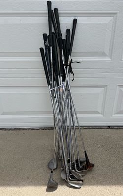 Vintage Golf Clubs Iron Set Bundle Lynx Master Model TaylorMade Wood Lot