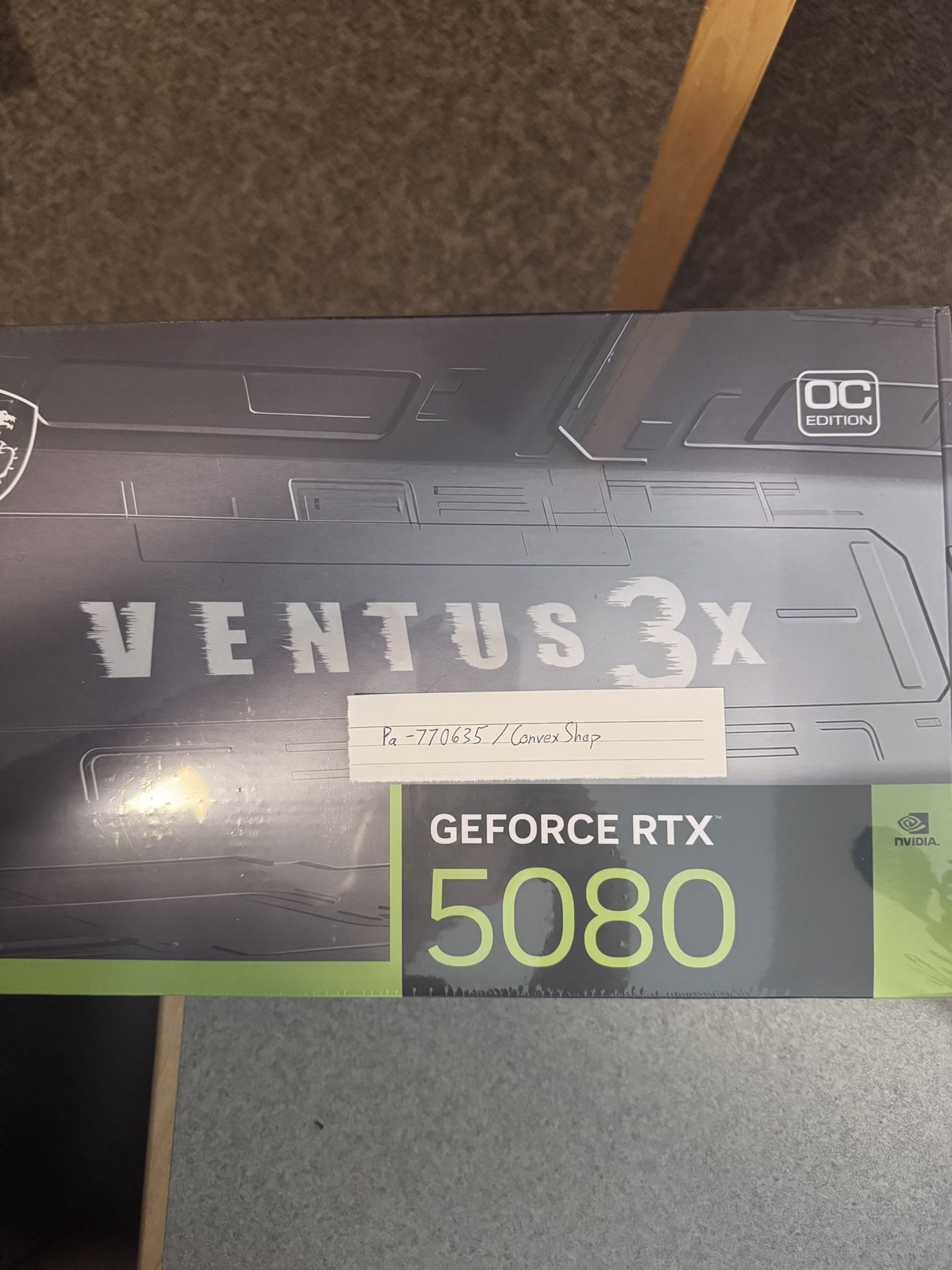 MSI RTX 5080 OC PLUS edition