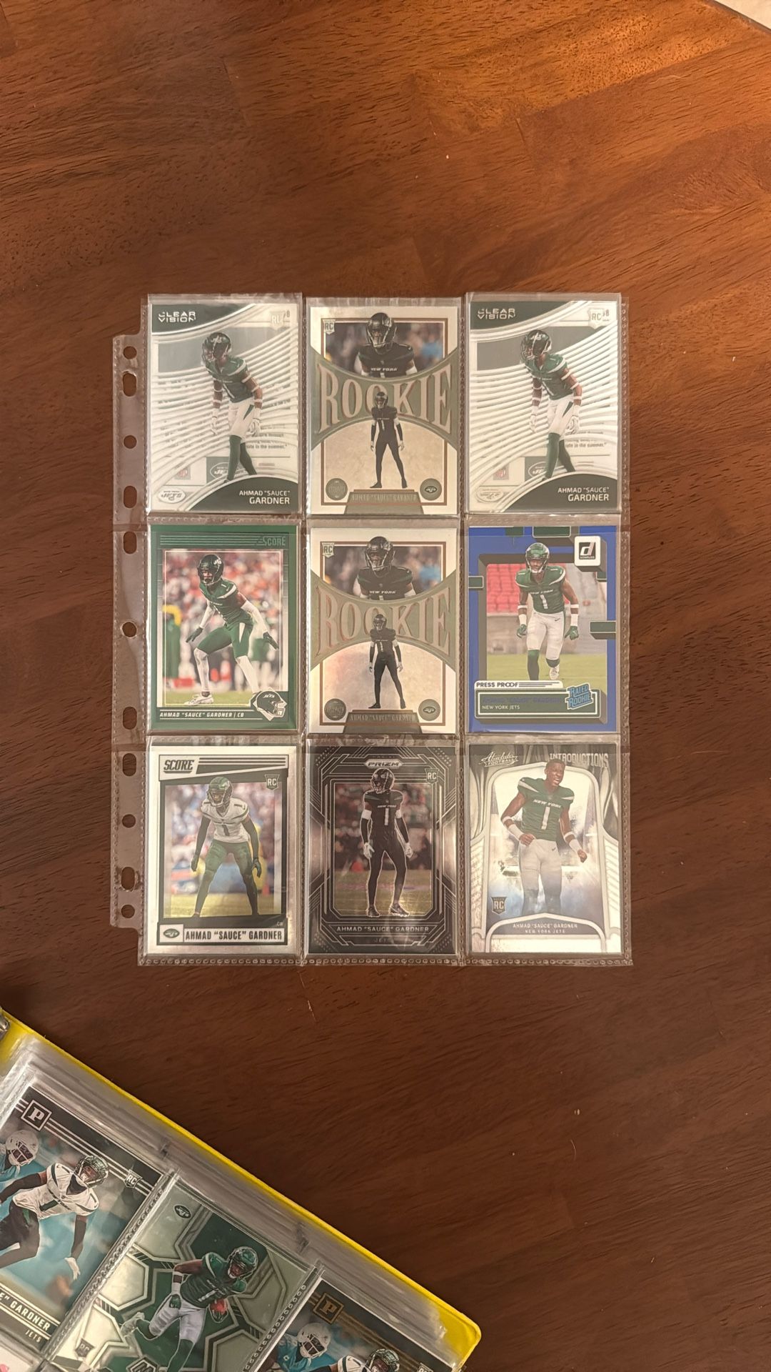 New York Jets Sports Card Lot