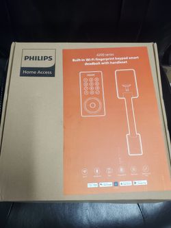 Philips 4200 Series Built-in Wi-Fi Fingerprint Smart Deadbolt with Handleset - Keyless Entry