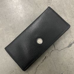 GIANNI VERSACE MADE IN ITALY Medusa Head Pebble Grain Leather Wallet VINTAGE !!!