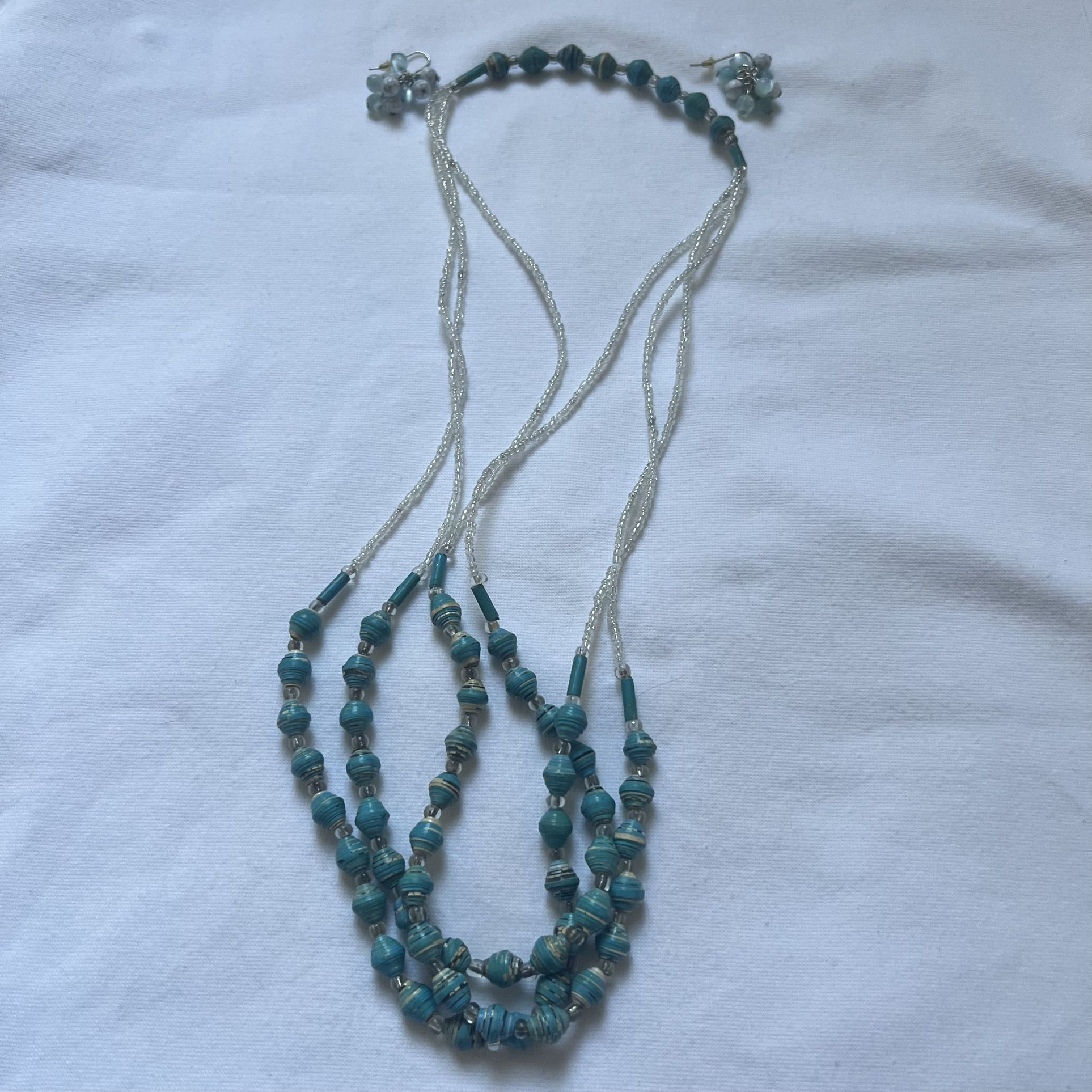 Turquoise necklace & earrings set