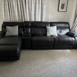 Leather Black Sofa