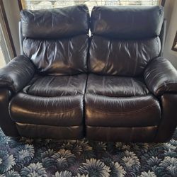 Leather Recliner Sofa Set