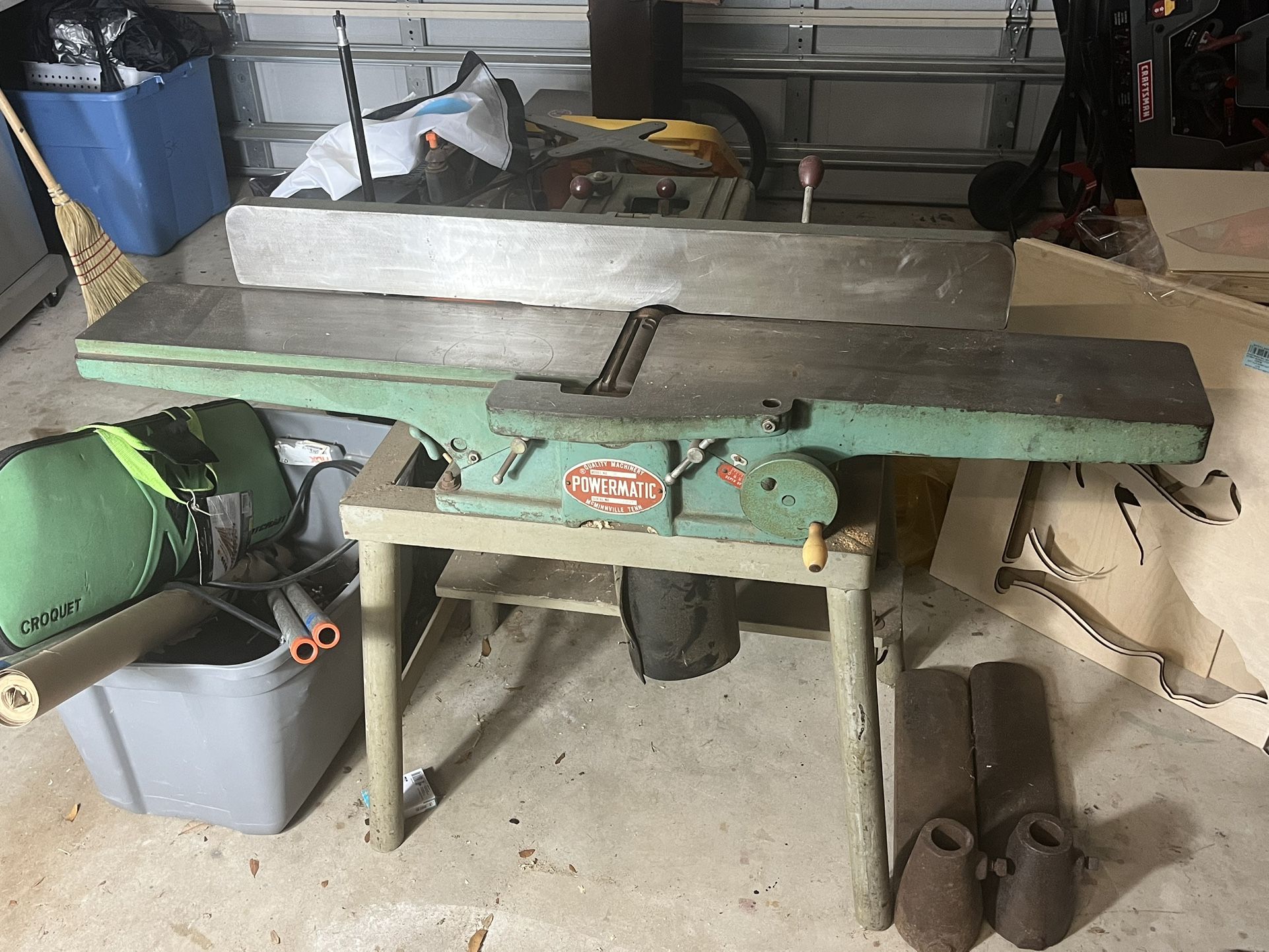Vintage Jointer For Woodworking