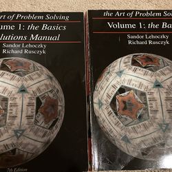 Art Of Problem Solving Book And Solution Manual ( Volume 1)