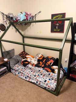 Kids house bed frame