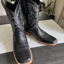 Like New JB Dillon Mens Ostrich Cowboy Boots Size 12