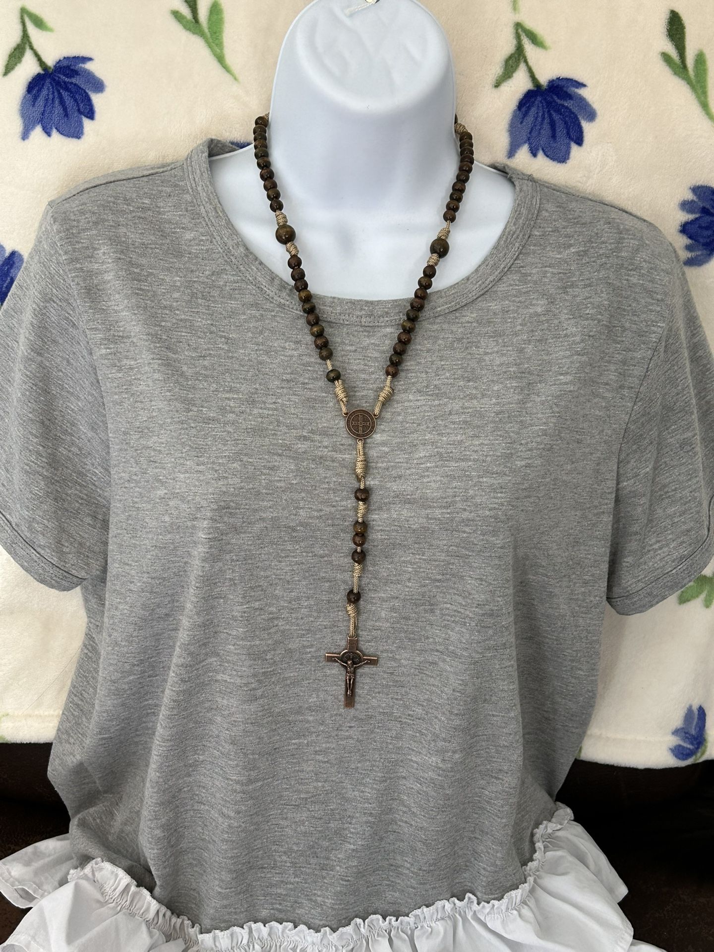 Handmade Rosary Made With Paracord By Me Paracord, Beads (Bin #3)