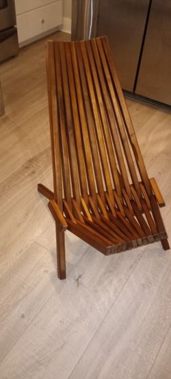 Melino Wood Folding Deck Chair