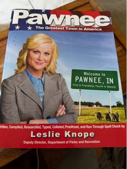 Parks and Recreation Pawnee Book by Leslie Knope