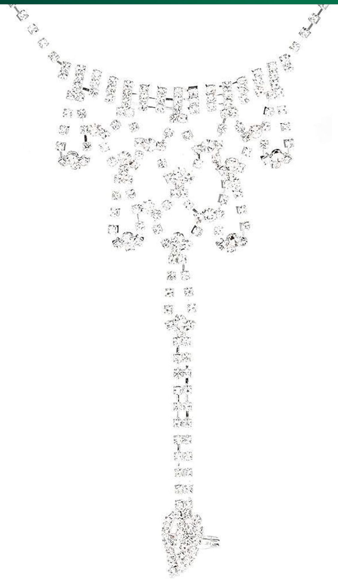 Artificial Crystal Anklets for Women, Barefoot Sandals Beach Wedding Foot Anklet (1)