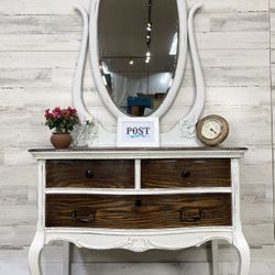 Refinished Vanity Dresser 