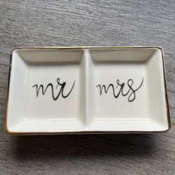 mr & mrs ring plate