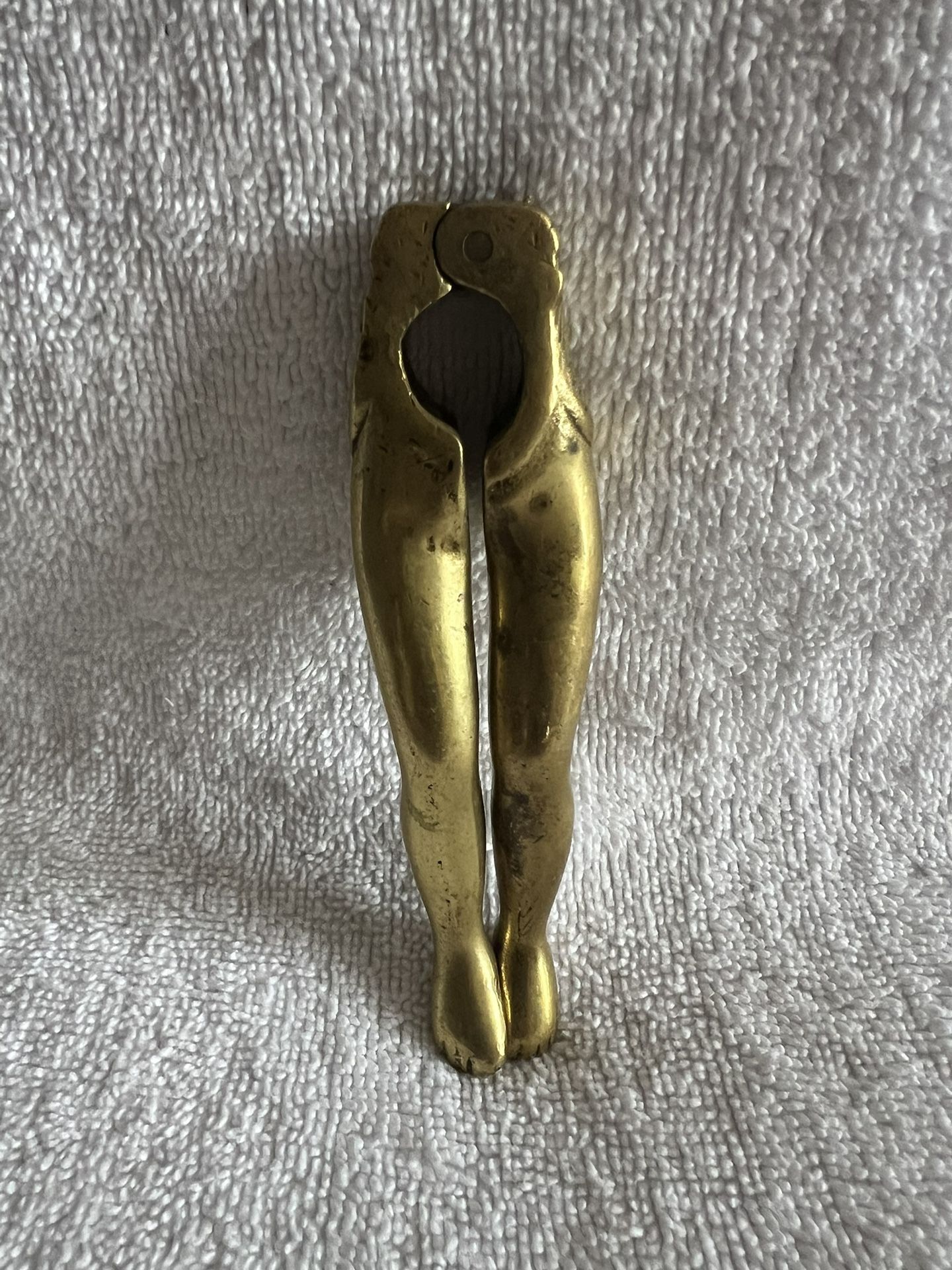 Heavy Brass Sexy Women’s Legs Nutcracker Cicada/Locust Design On Side