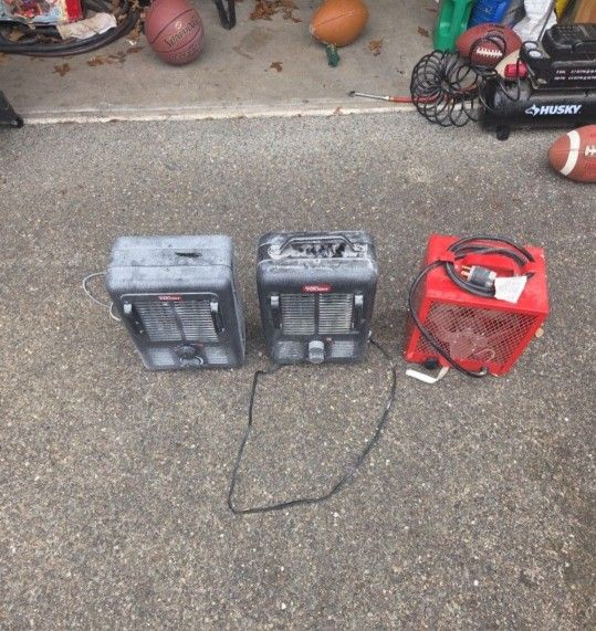 3 Electric Space Heaters