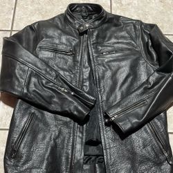 Men’s Vintage Leather Moto Jacket 
