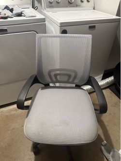 Grey desk chair