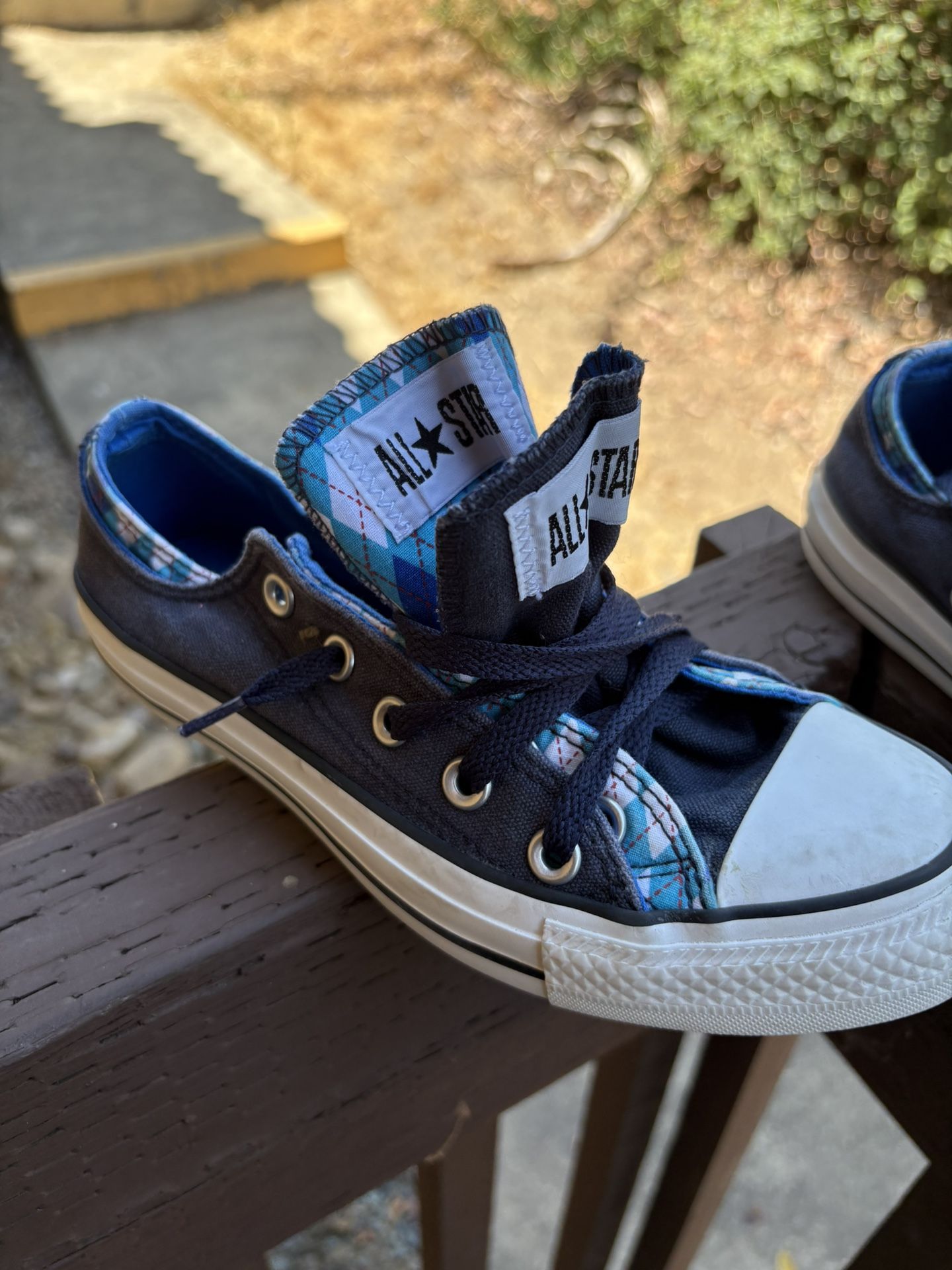Converse Chuck Taylor Size 4 Double Flap Blue