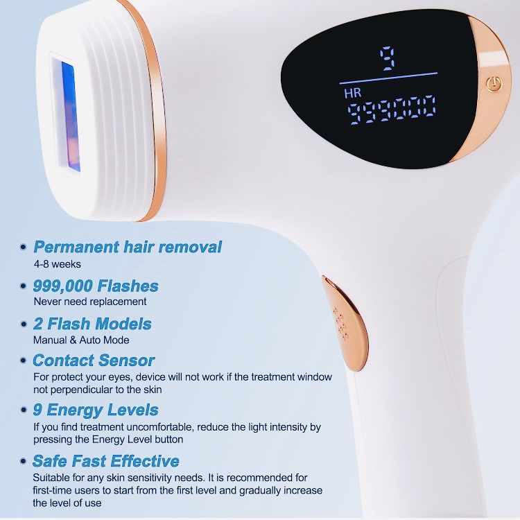 IPL Hair Removal Device Laser Hair Remover Silky Skin for Women