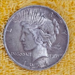 1924 Peace Silver Dollar