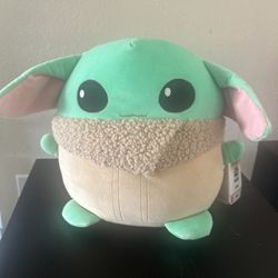 New Mattel Star Wars Cuutopia 10-in Grogu Plush Character, Soft Rounded Pillow Doll