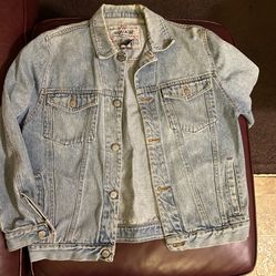 Vintage Italian Jean Jacket Squaw Size Medium