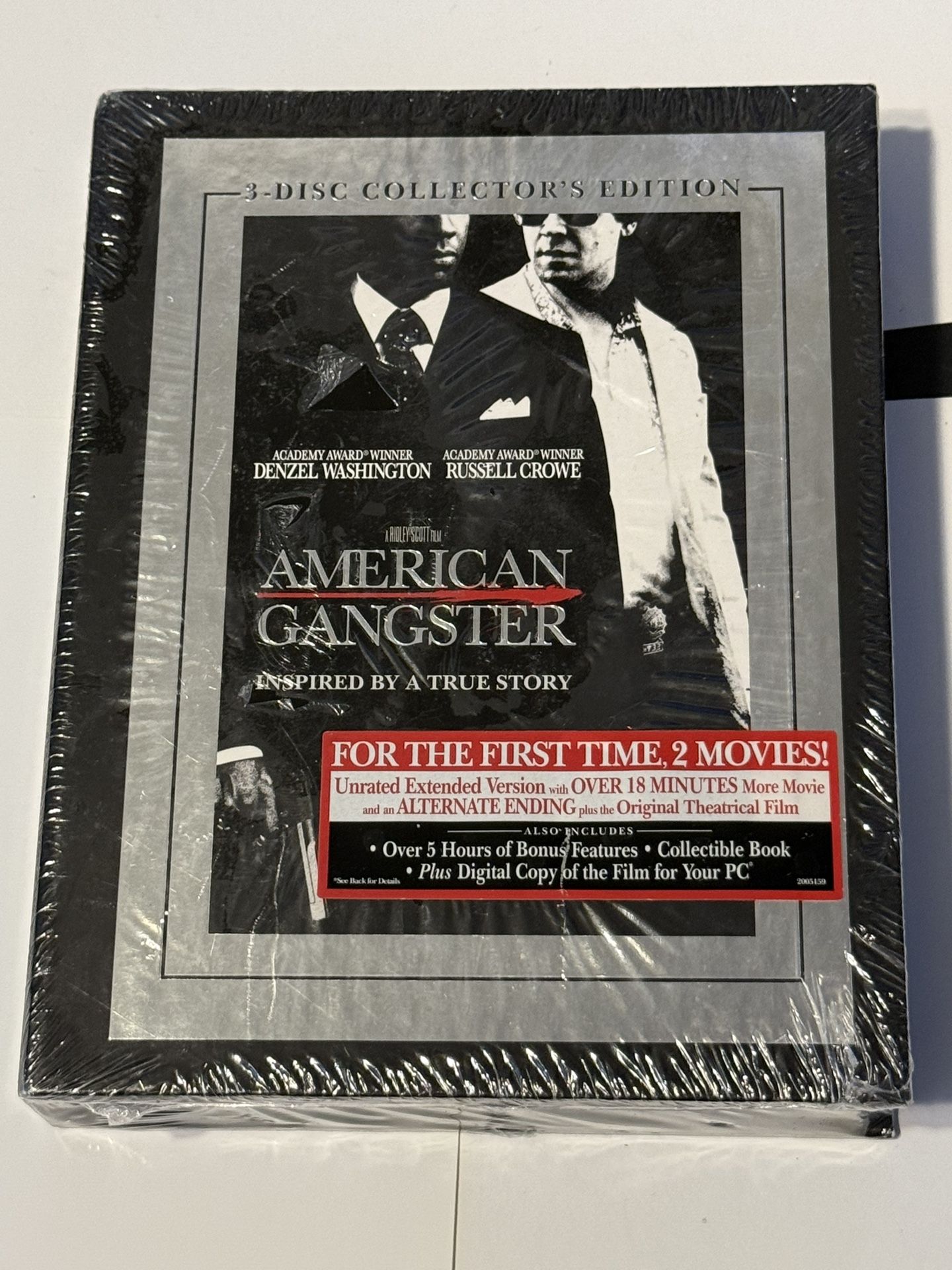 American Gangster (DVD, 2008, 3-Disc, Collectors Edition Unrated Extended)