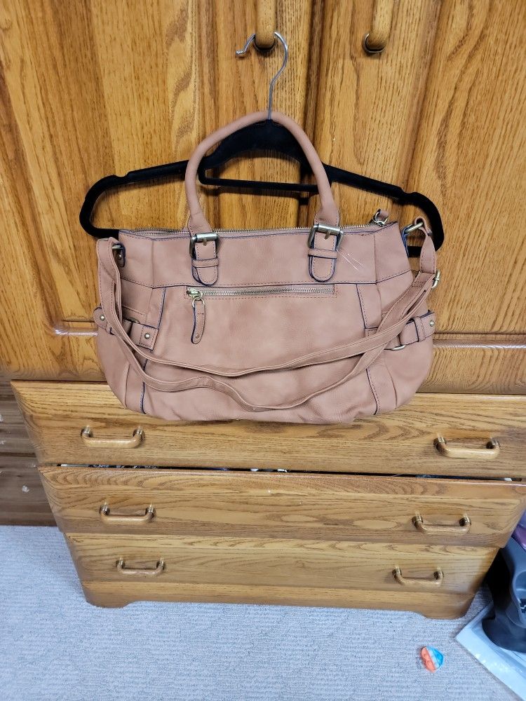 Leather Bag Shaded Brown
