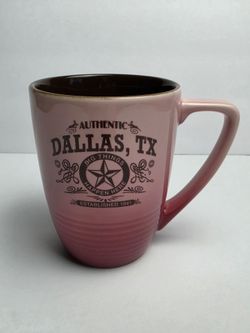 Dallas Texas Ceramic Coffee Mug Big Things Happen Here - Color Fade 16oz.