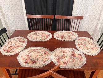 Cottage core Vintage Floral Quilted Placemats