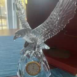 Crystal Eagle Clock