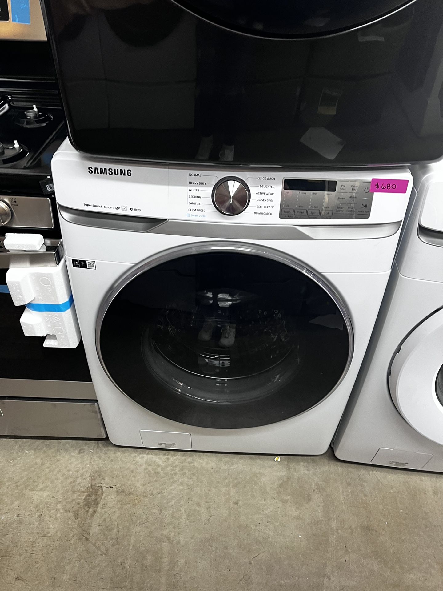 SAMSUNG STEAM WASHER IN WHITE 
