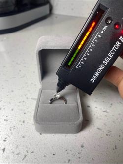 1Ct Moissanite Engagement Ring Adjustable