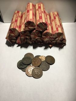 1900s Indian Head Penny rolls