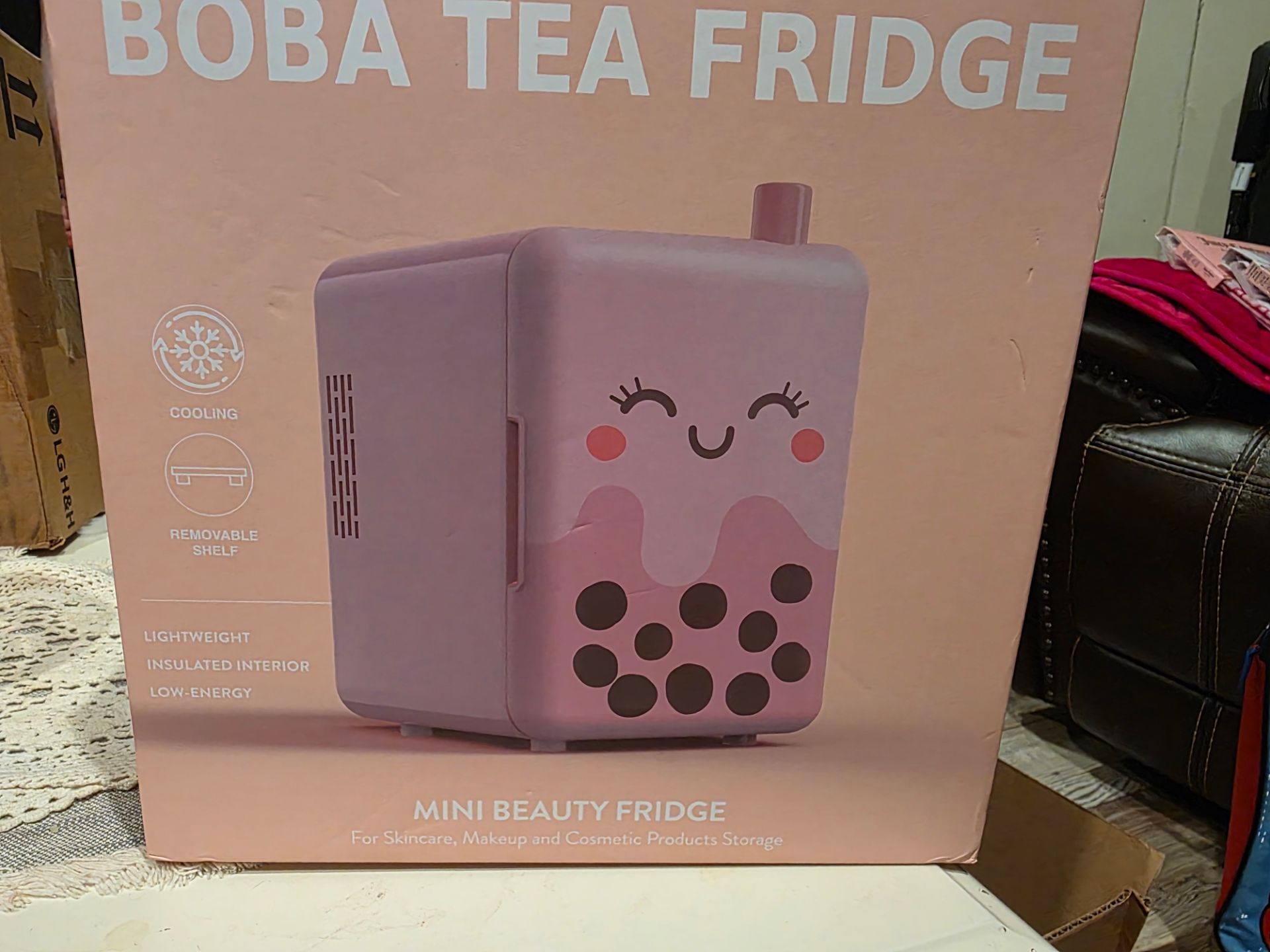 Boba tea mini cosmetic fridge