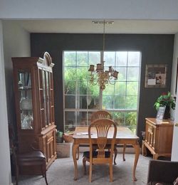 Dining Room Table, China Cabinet, and Buffet